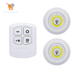 Kit Lâmpadas Luminária LED Sem Fio com Controle Remoto