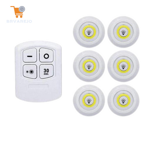 Kit Lâmpadas Luminária LED Sem Fio com Controle Remoto