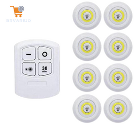 Kit Lâmpadas Luminária LED Sem Fio com Controle Remoto